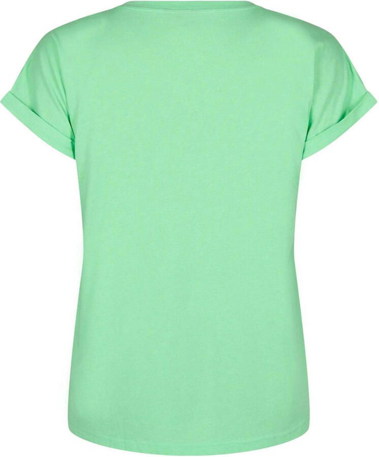 Zizzi T-shirt lichtgroen - Foto 2