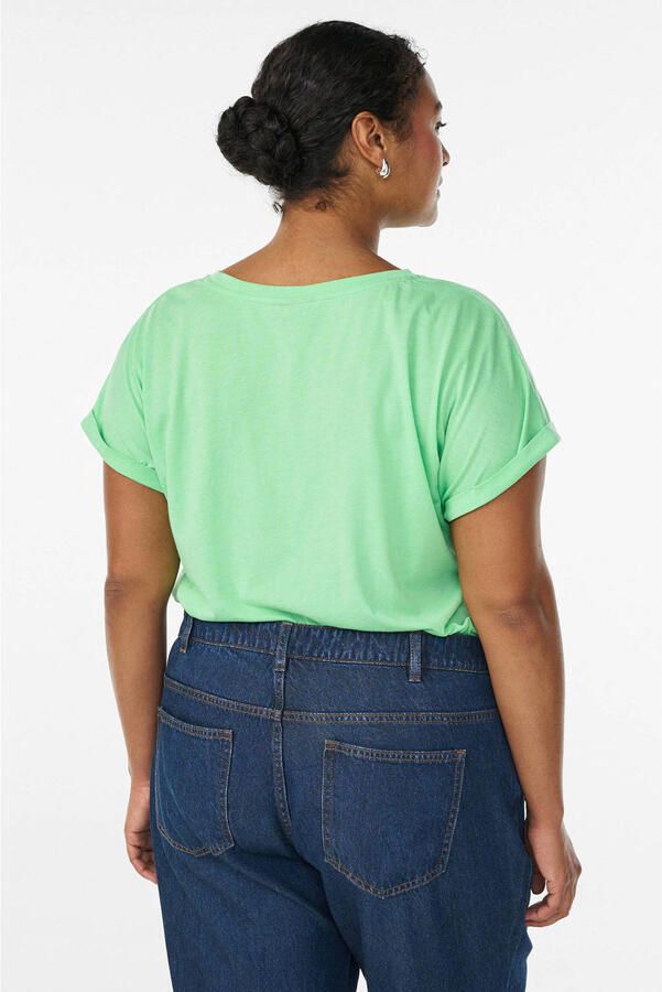 Zizzi T-shirt lichtgroen - Foto 4