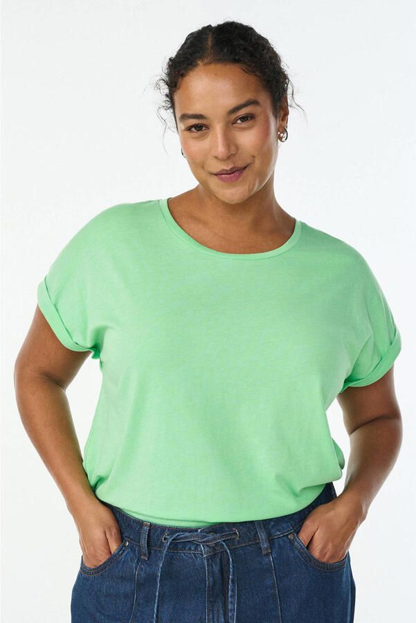 Zizzi T-shirt lichtgroen - Foto 5