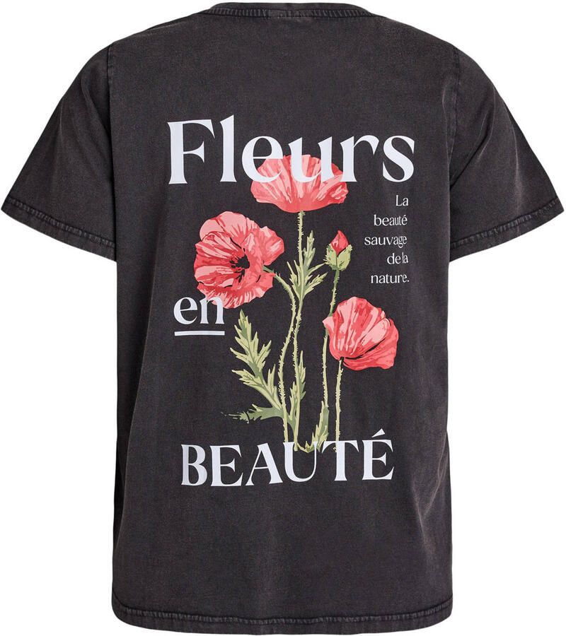 Zizzi T-shirt met backprint zwart - Foto 2