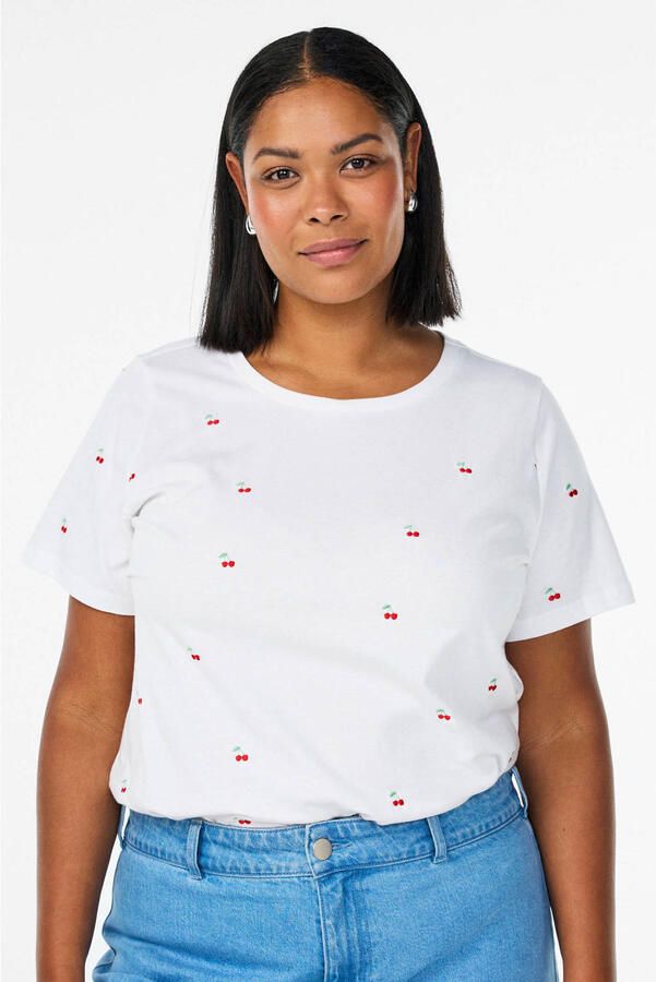 Zizzi T-shirt met hartjes