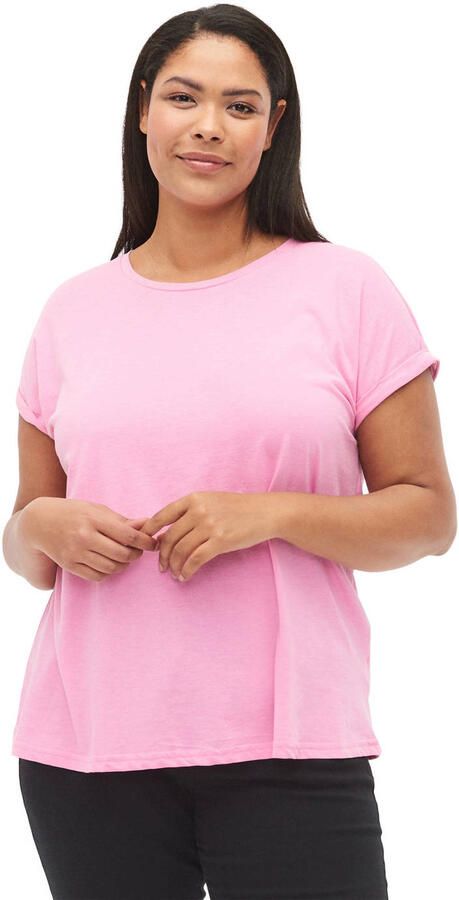 Zizzi T-shirt roze - Foto 3