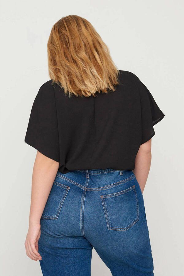 Zizzi T-shirt van polyester zwart - Foto 3