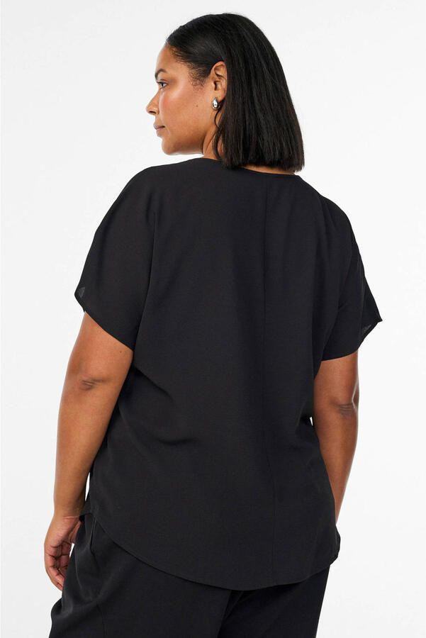 Zizzi T-shirt van polyester zwart - Foto 2