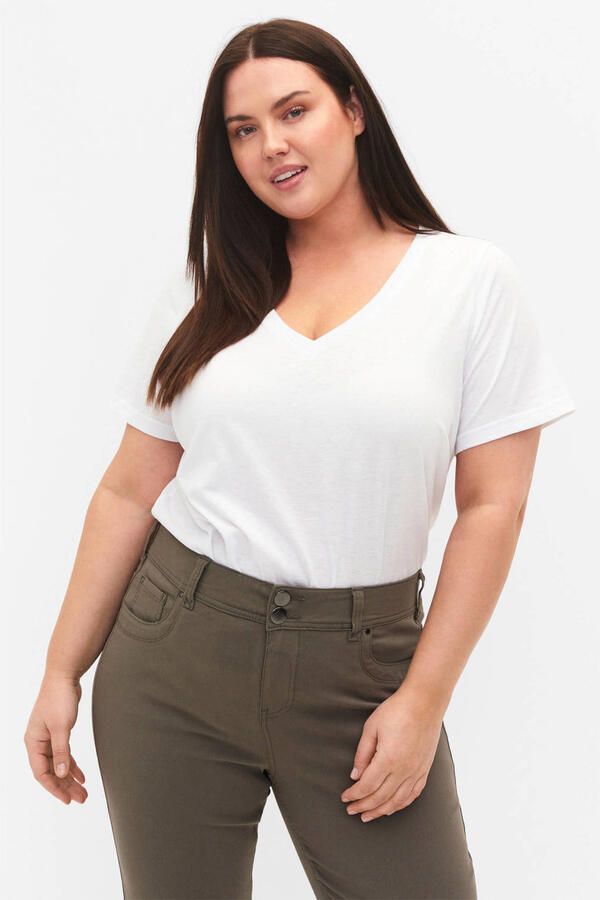 Zizzi T-shirt wit
