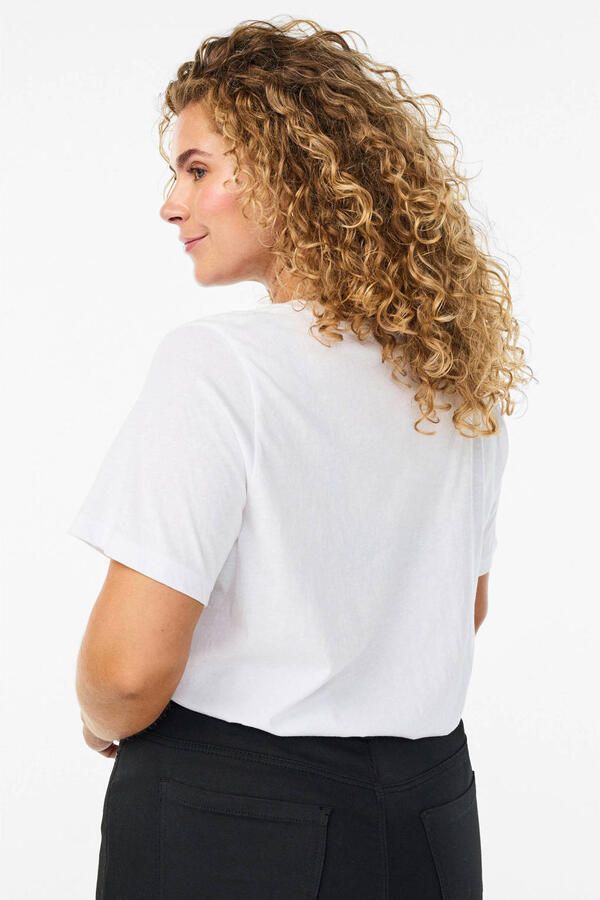 Zizzi T-shirt wit - Foto 2