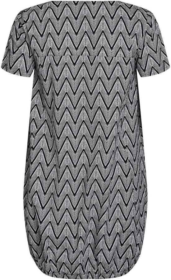 Zizzi t-shirtjurk korte jurk grijs - Foto 3