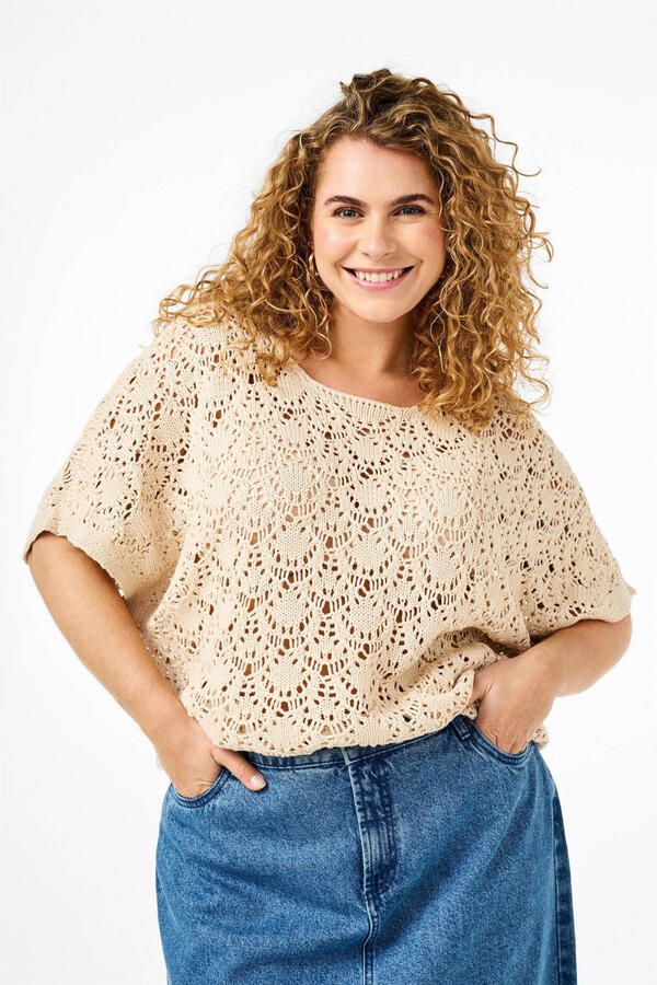 Zizzi top ecru