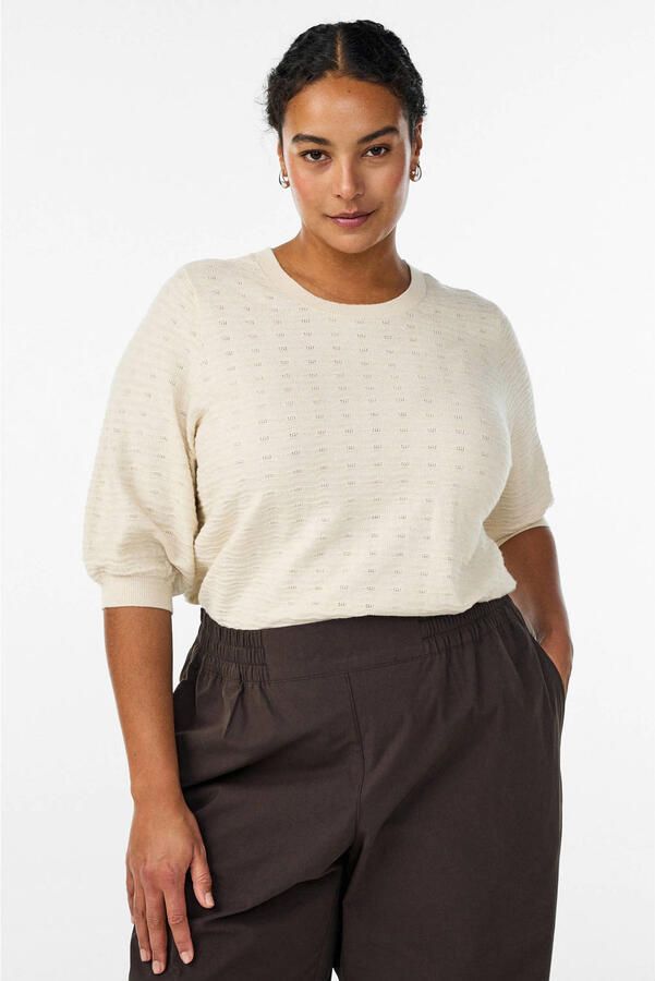 Zizzi top ecru