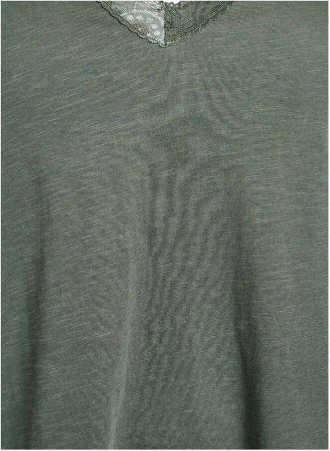 Zizzi top groen - Foto 3