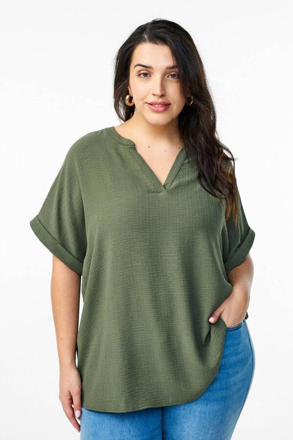 Zizzi top kaki