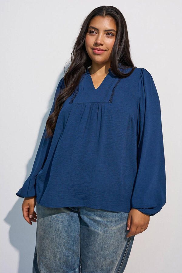 Zizzi top Plus Size blauw