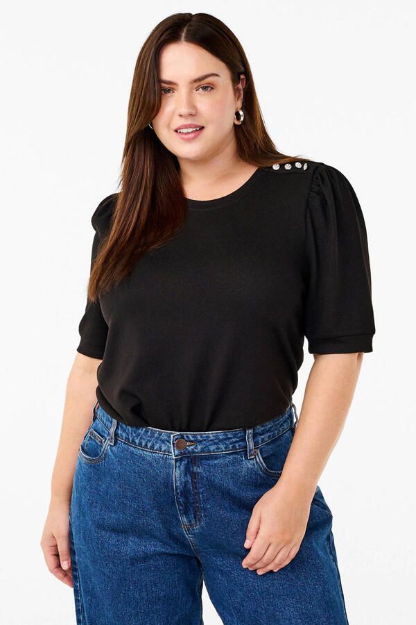 Zizzi top Plus Size zwart