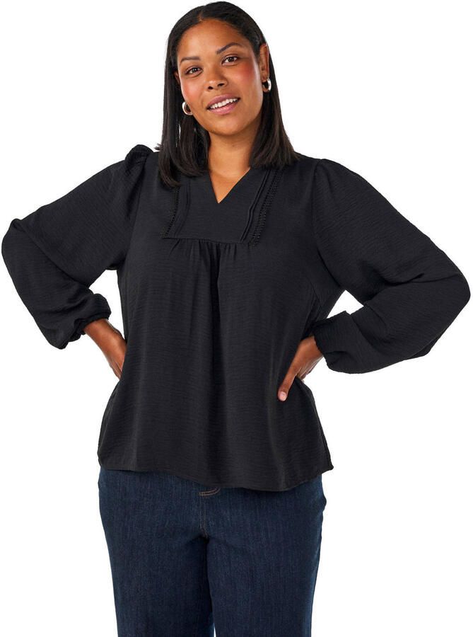 Zizzi top Plus Size zwart
