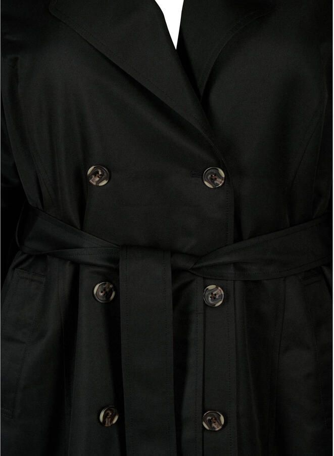 Zizzi trenchcoat zwart - Foto 3