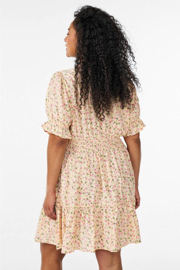 Zizzi viscose blousejurk Plus Size lichtgeel - Foto 2