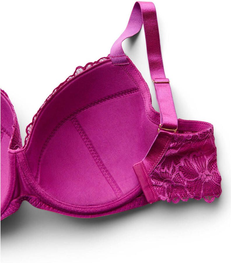 Zizzi voorgevormde beugel-bh Plus Size fuchsia - Foto 2