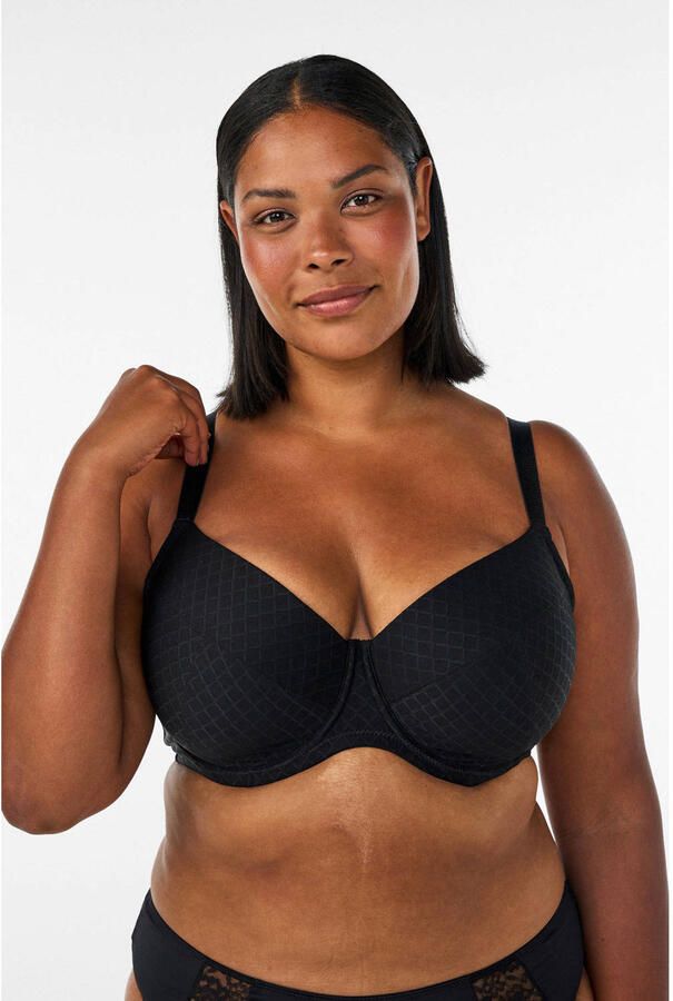 Zizzi voorgevormde beugel-bh Plus Size zwart