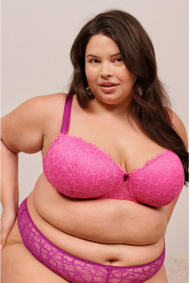 Zizzi voorgevormde beugelbh Plus Size roze - Foto 3