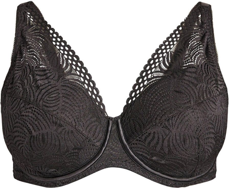Zizzi voorgevormde beugelbh Plus Size zwart