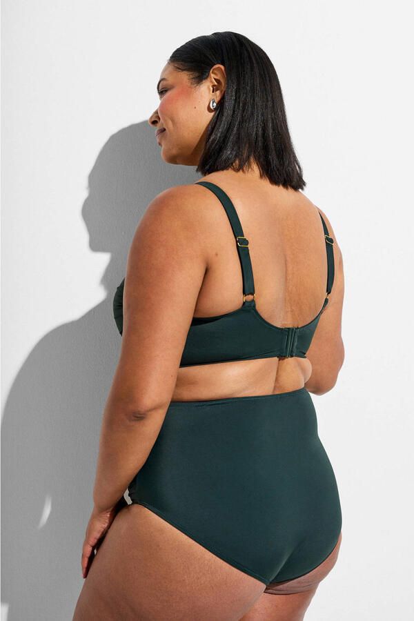 Zizzi voorgevormde bikinitop STILDE donkergroen - Foto 3