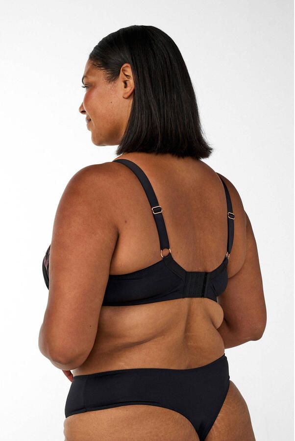 Zizzi voorgevormde Plus Size beugel-bh zwart meerkleurig - Foto 3