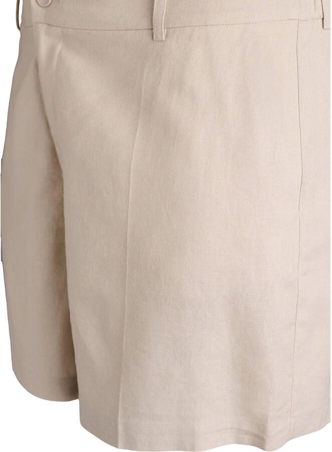 Zizzi wide leg high waist bermuda short beige - Foto 2