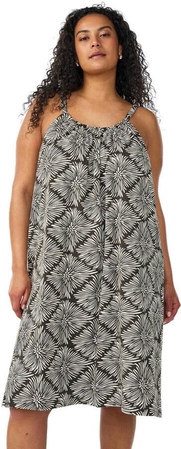 Zizzi zomerjurk Plus Size met print zwart - Foto 3