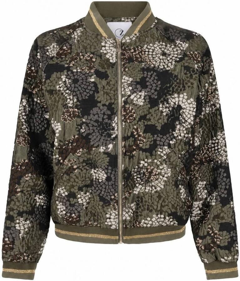 Zoso bomberjack met print groen