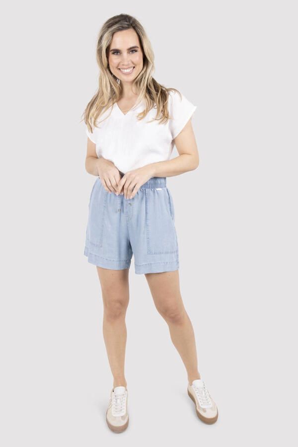 Zoso loose fit short lichtblauw