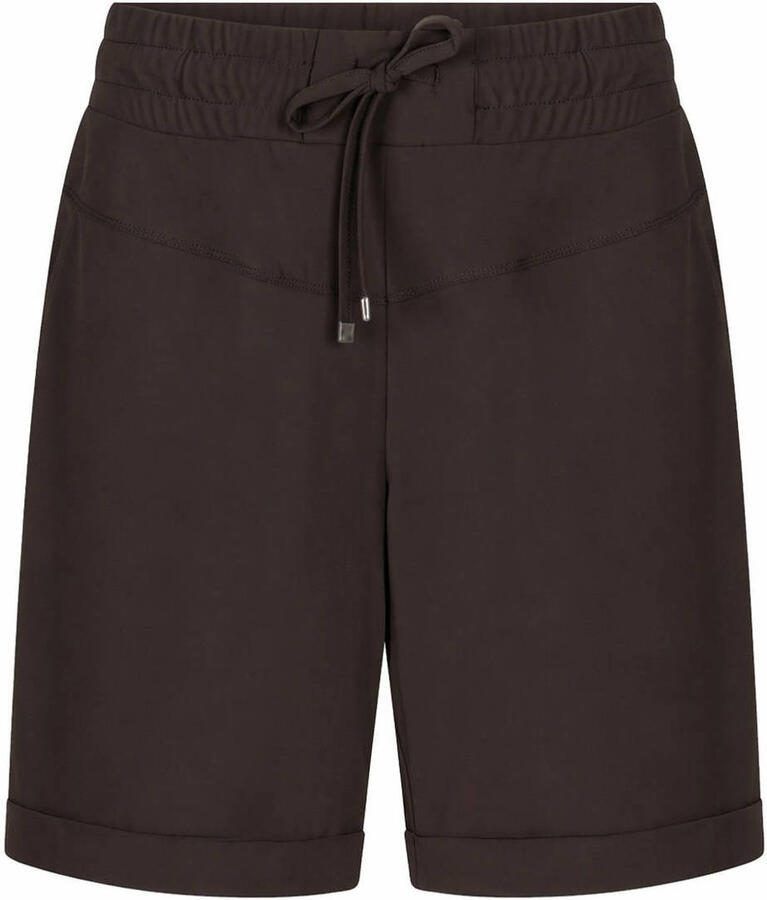 Zoso regular fit casual short donkerbruin