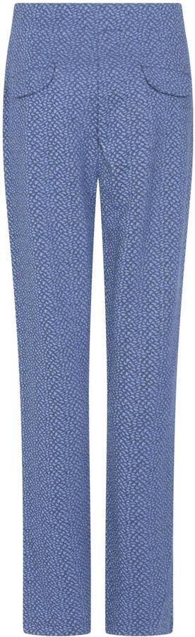 Zoso straight regular waist casual broek blauw - Foto 2