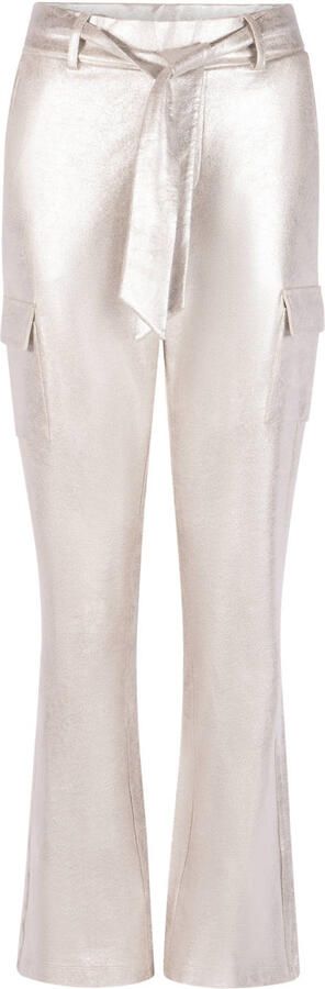 Zoso straight regular waist cargo broek zand
