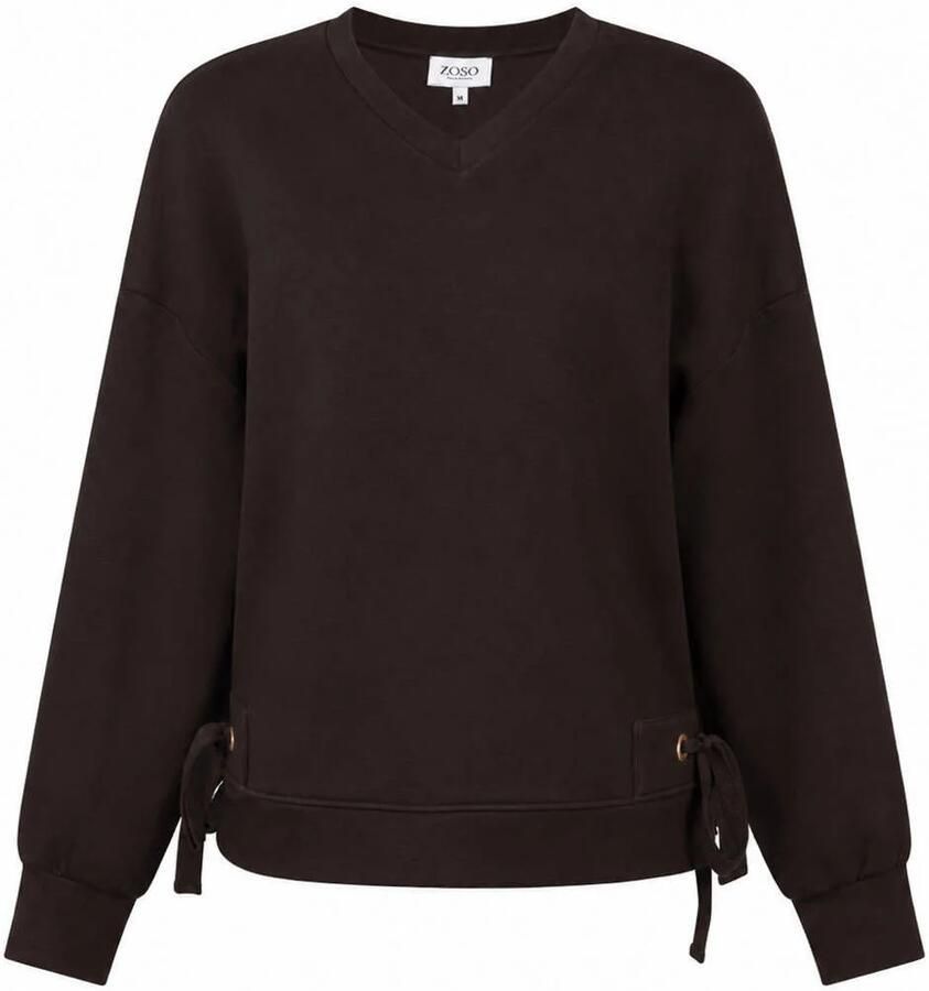 Zoso sweater donkerbruin