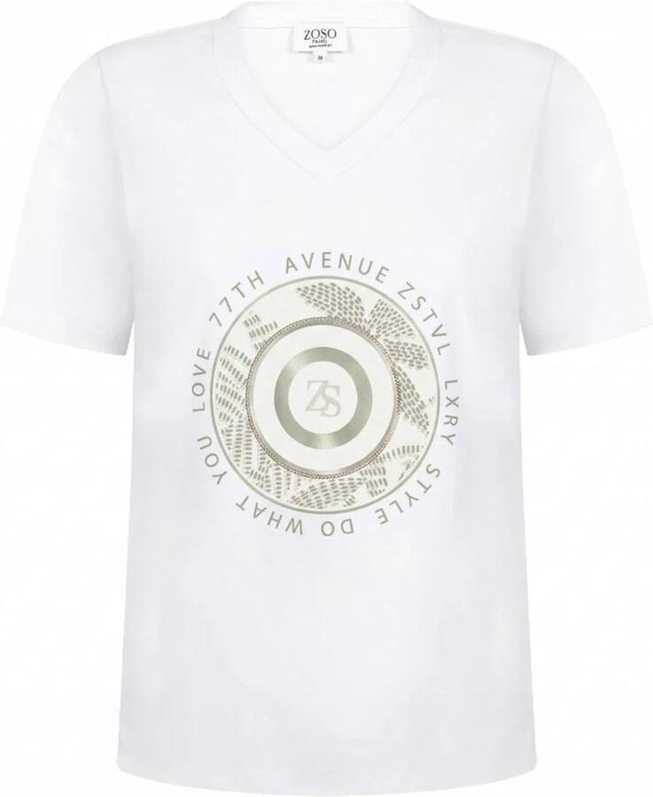 Zoso T-shirt wit