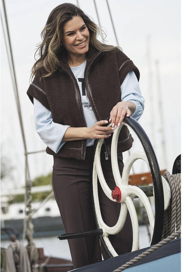 Zoso teddy bodywarmer bruin - Foto 2