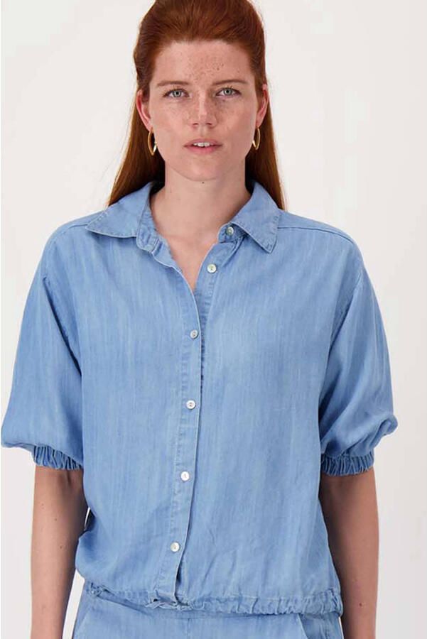Zusss blouse light blue denim