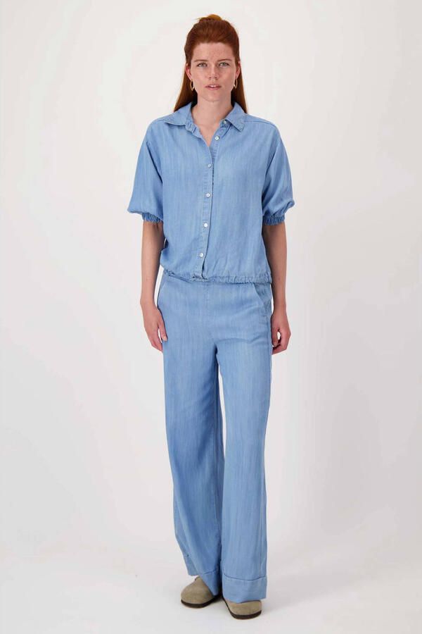 Zusss blouse light blue denim - Foto 3