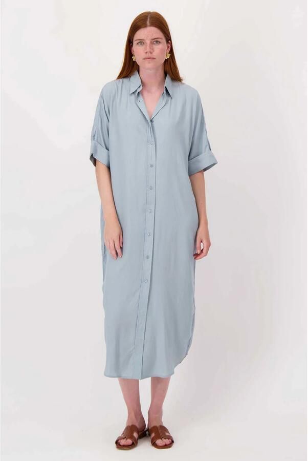 Zusss blousejurk light blue denim