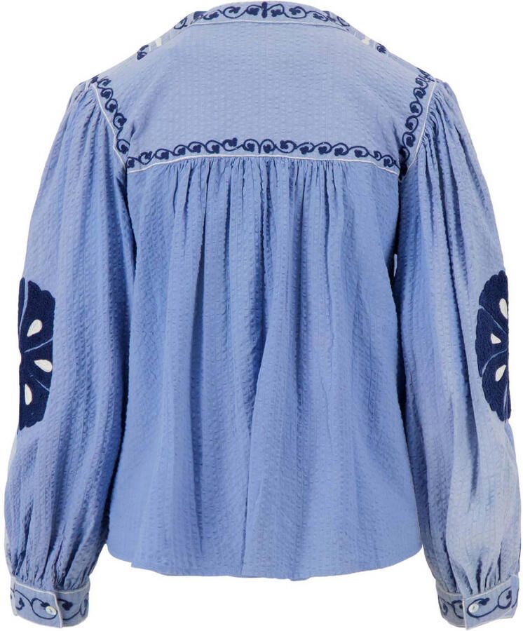Zusss blousetop blauw - Foto 2