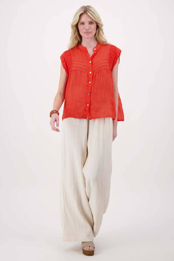Zusss blousetop koraalrood - Foto 3