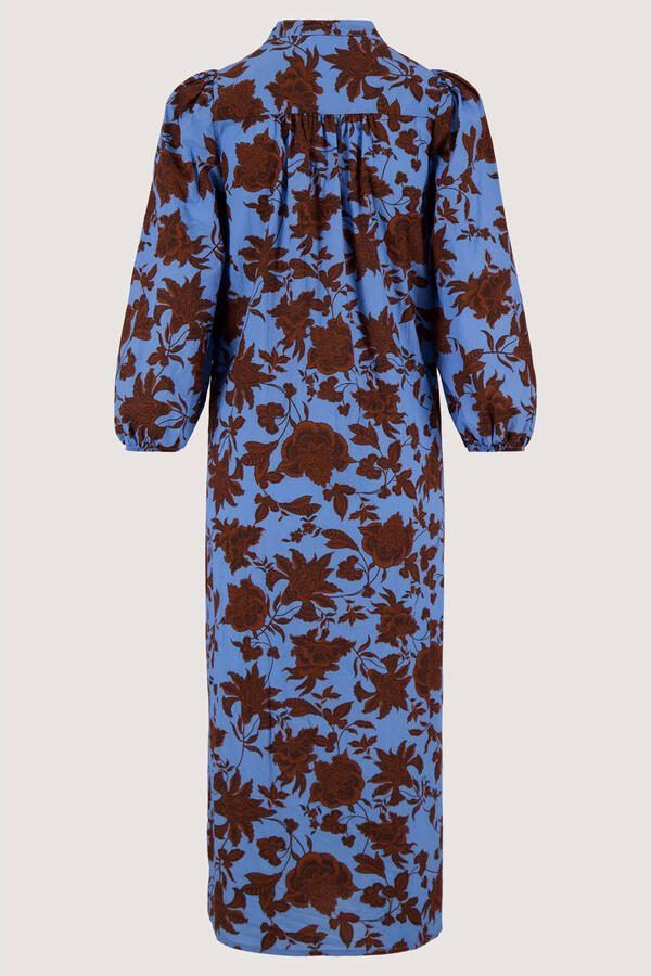 Zusss gebloemde blousejurk blauw - Foto 3