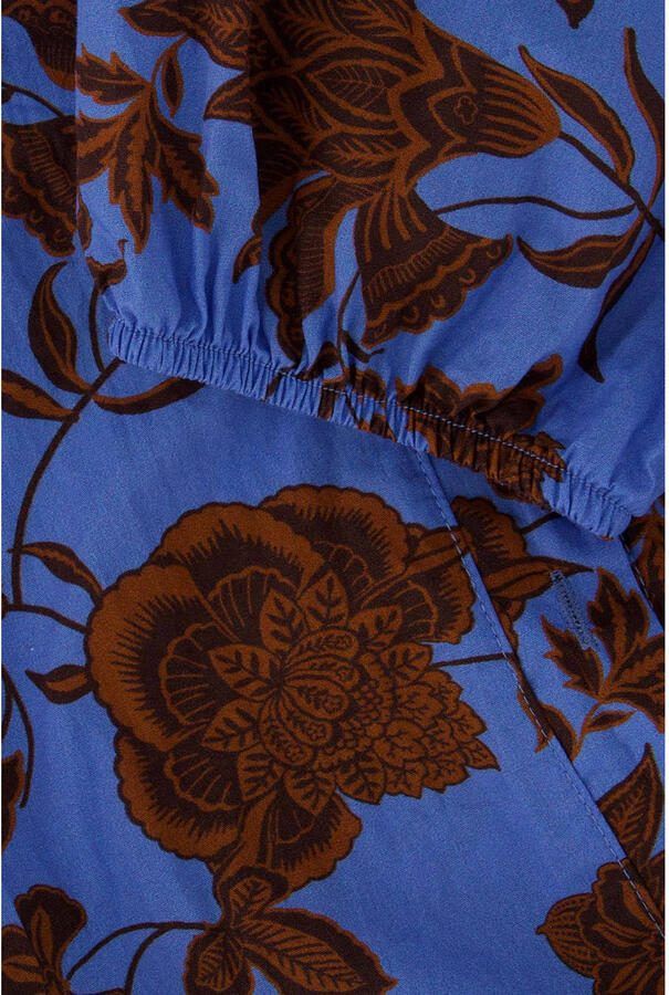 Zusss gebloemde blousejurk blauw - Foto 2