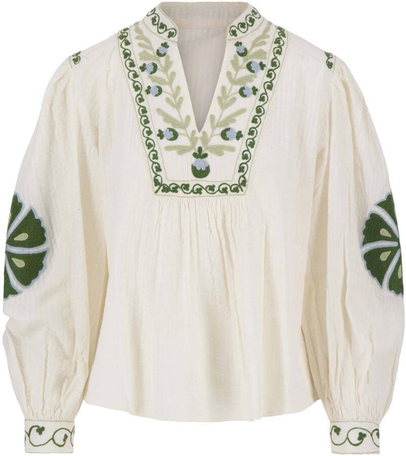 Zusss gebloemde blousetop ecru - Foto 2
