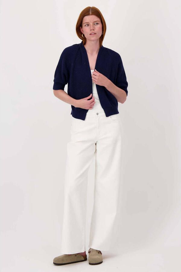 Zusss gebreid vest marineblauw - Foto 3