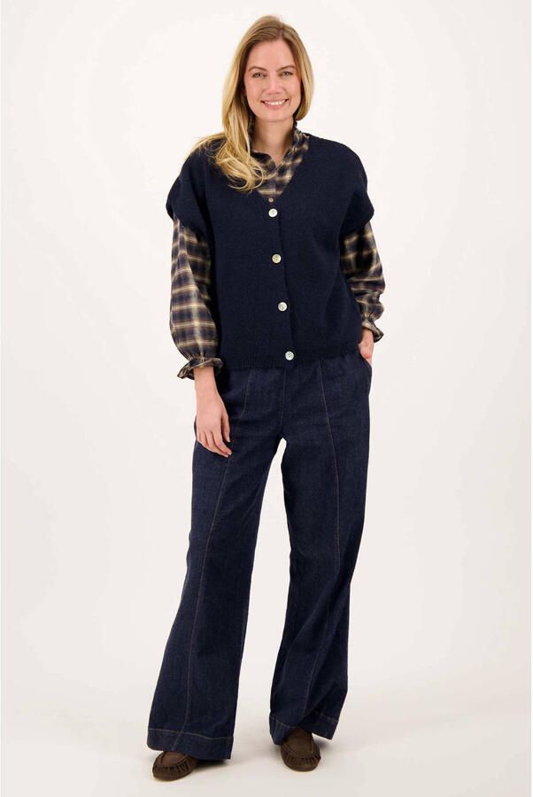 Zusss geruite blouse bruin - Foto 3