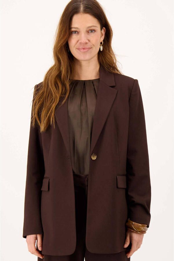 Zusss regular blazer bruin