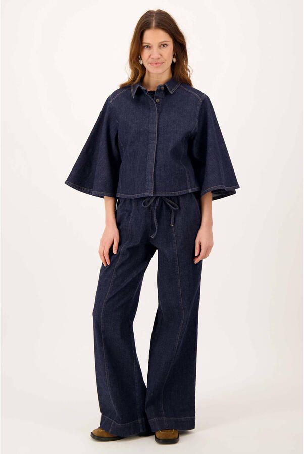 Zusss spijkerjas donkerblauw - Foto 3