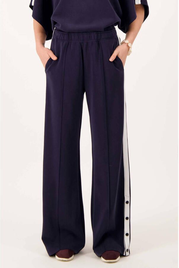 Zusss straight leg broek donkerblauw