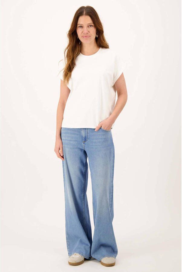 Zusss T-shirt met backprint ecru